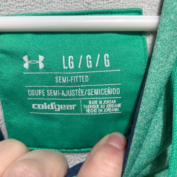 Under Armour Women's "Storm" ColdGear Green Athletic Hoodie (Large) - Picture 5 of 8
